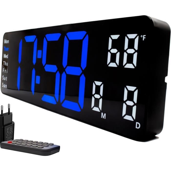 Horloge Murale Numérique Led Moderne Grand Écran De Données Led Avec Horloge Murale Numérique Led Moderne Grand Écran De Données Led Avec