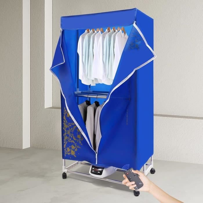 Sèche-linge électrique Portable - Mini Séchoir à Air Chaud Pliable 600 W Pour Appartementvoyagecampingfermeture Eclair Minuterie 124 Hviolet 88593305