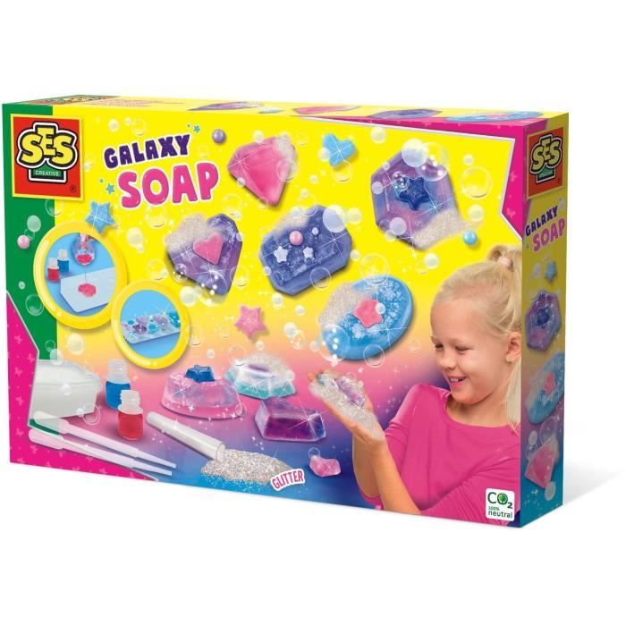 Moule à savonnettes - SES CREATIVE - Galaxie - Enfant - A partir de 7 ans - Garantie 2 ans - Blanc