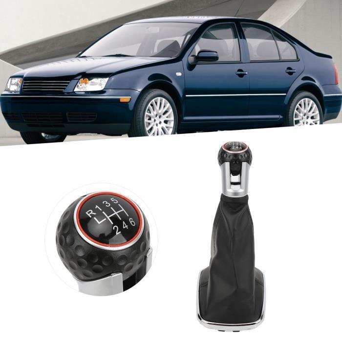 Pommeau De Levier De Vitesse Pour Audi A3 S3 8P (2003-2013) Et A4 A5 Q5 B8 (2007-2015) - 5 Vitesses - Noir/Argent/Rouge - 10