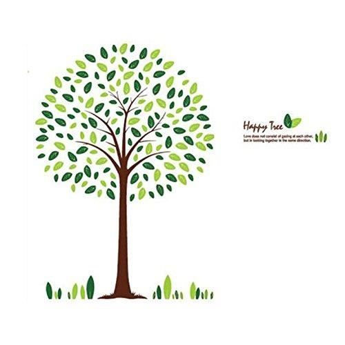 Geant Arbre Stickers Hiboux Colores Et Arbre Pour Decoration De