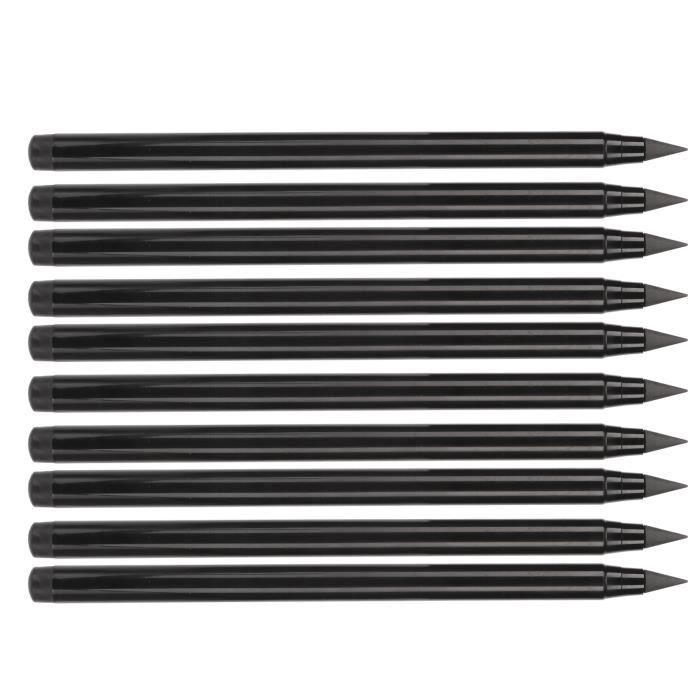 Lot De 12 Crayons Perpétuels Sans Encre – Mines Interchangeables – Écriture Fluide – Pas De Taille – Couleurs Variées – Réutilisables