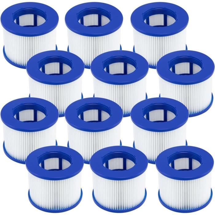 XVOYDT 8 Stück Ersatz Whirlpool Filter Für Aufblasbares Spa, Kartusche Mit Schraubgewinde Fuer Infinite Spa Filter, Clever Spa 75 + 100 Mm Hoehe 75 Mm Pool Filterkartusch 4707106495
