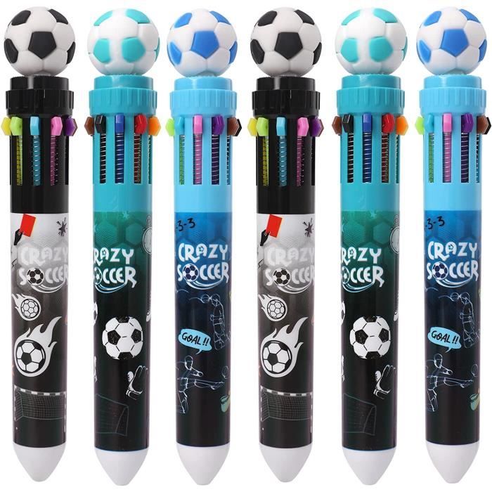 TOPUP Lot de 2 stylos à bille multicolores de dessin animé - Mini