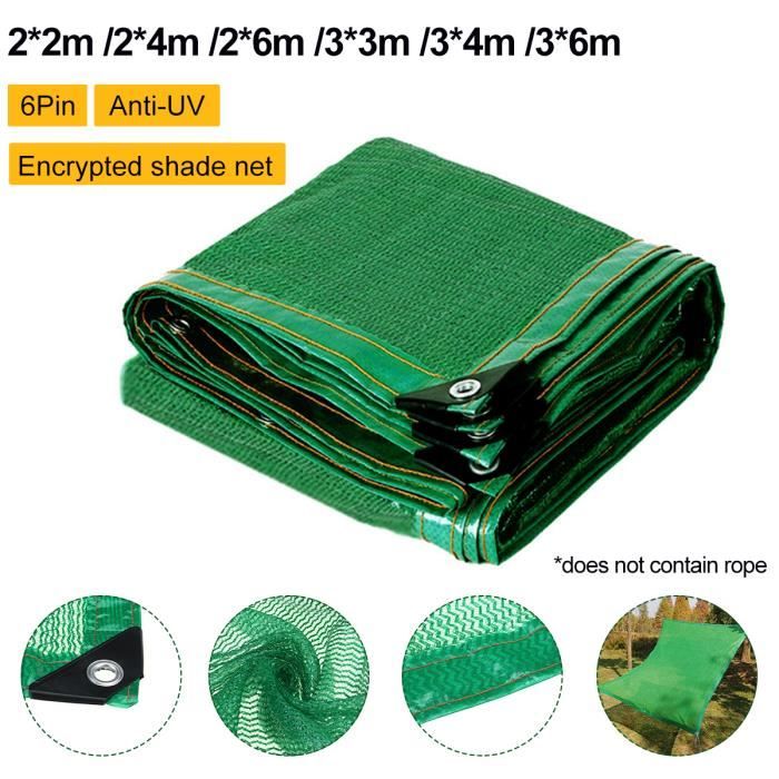 Voile d'ombrage 98% protection UV imperméable Pare-soleil Rectangulaire Saphir 