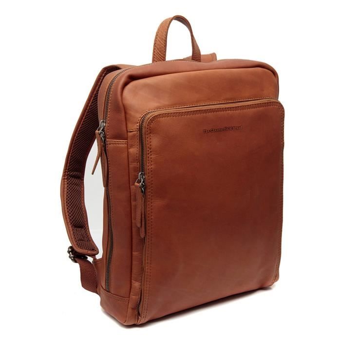 Sac à dos en cuir The Chesterfield Brand Jasper 39 cm - Cognac