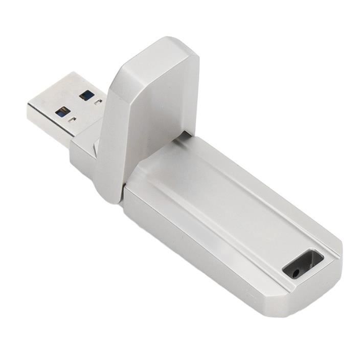 clé USB 3.2 U Clé USB 3.2 Mini SSD externe haute vitesse Disque U en métal  à semi-conducteurs informatique carte 256 Go