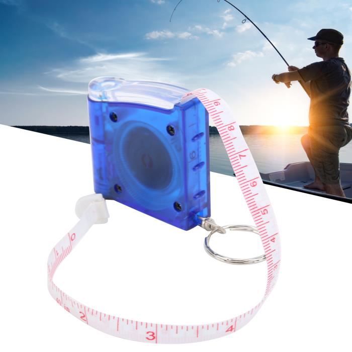 VGEBY Mètre ruban 100 cm avec lumière LED Règle de Pêche avec Lumière LED  100 Cm Outil de Mesure de Pêche Coque ABS sport pack