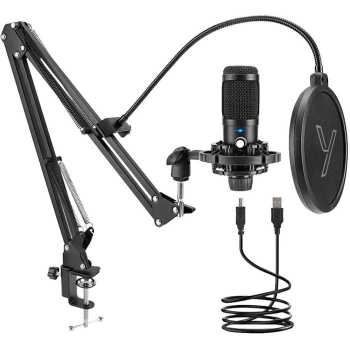 Microphone YENKEE YMC 1031 – USB, Omnidirectionnel, Support Antivibratoire - vue 2
