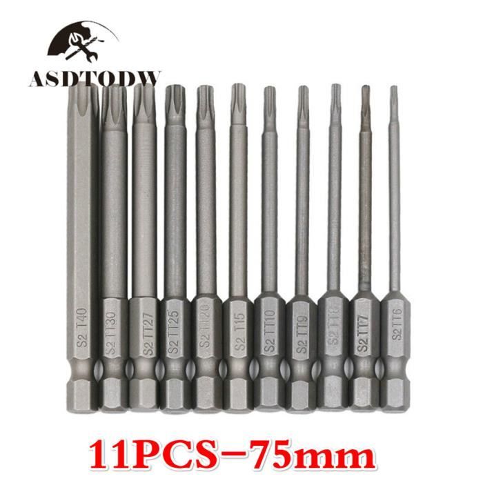 Set 11 Embouts De Tournevis Torx 100mm Teocpai - Acier S2 Magnétique - Neuf