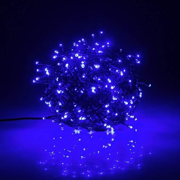 Bleu-10M 100LEDs-EU Plug -Guirlande lumineuse de noël étanche