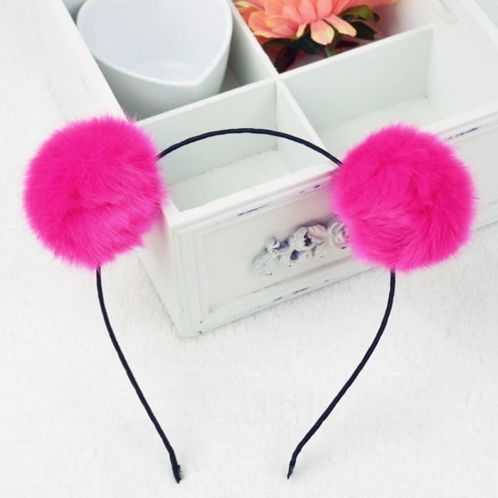 1 Bandeau Oreilles De Chat Mignon Coreen Pour Filles Accessoires De Maquillage En Peluche Accessoires Pour Cheveux D Enfants Pou Cdiscount Au Quotidien
