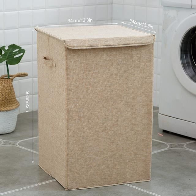 Panier à Linge Pliable Grande Capacité Avec Roulettes, Corbeille De Rangement Multifonctionnelle Pour Dortoir Maison Salle De Sport Gris Clair 97153115