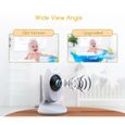 CAMPARK Babyphone avec 2 Caméras - moniteur4.3"LCD - Contrôle température - Vision nocturne - Vidéo Sans Fil Multifonctions-1