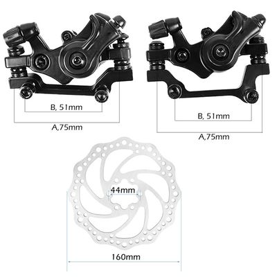 Kit Frein à Disque Hydraulique Vélo – Alliage Alu, Compatible F160/R140 Ou R160/F180, Rouge, 210g