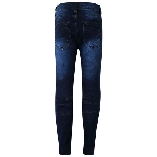 Jean déchiré genou sale
