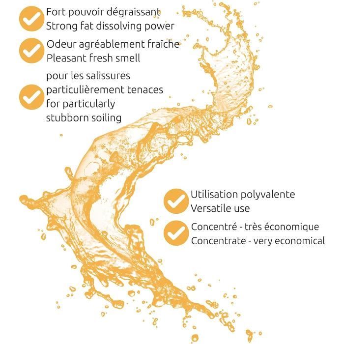 Concentré nettoyant universel à l'huile d'orange - flacon de 500 ml [156] -  Cdiscount Au quotidien