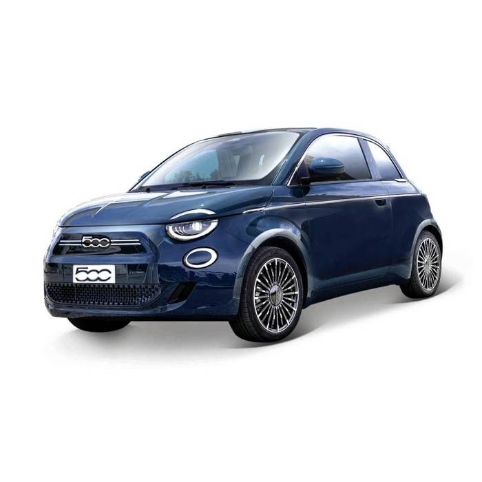 Bburago - Fiat 500 E - Maqueta Realista de Coche a Escala 1:24, réplica diecast con Puertas Que se abren, Licencia Oficial Fiat, Edad Recomendada 3