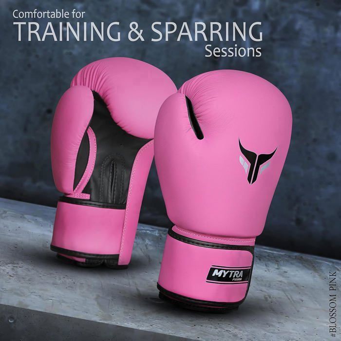 Gants Respirants Avec Rembourrage Absorbant Abaodam 1 Paire De De Boxe élégants Rose Nacré Brillant Pour Gants PU Doublure Respirante