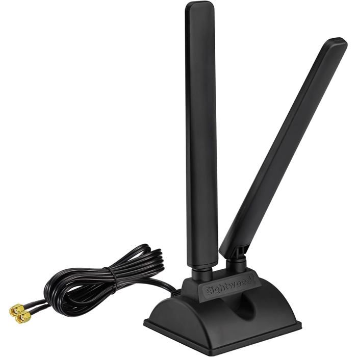 Kit Antenne WiFi Double Bande 2.4G/5G 6DBi + Câble IPEX4 - Pour Carte Réseau NGFF M.2, Amplifie Le Signal