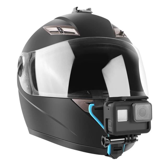 Support Caméra Casque Moto/vélo - Fixation Anti-dérapante Pour GoPro Et Caméras D'action