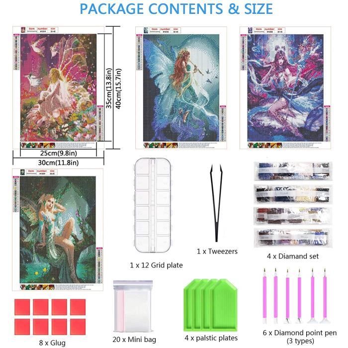 Diamond Painting Fleurs De Cerisier - Kit DIY 5D Strass, 30x40 Cm, Adulte, Décoration