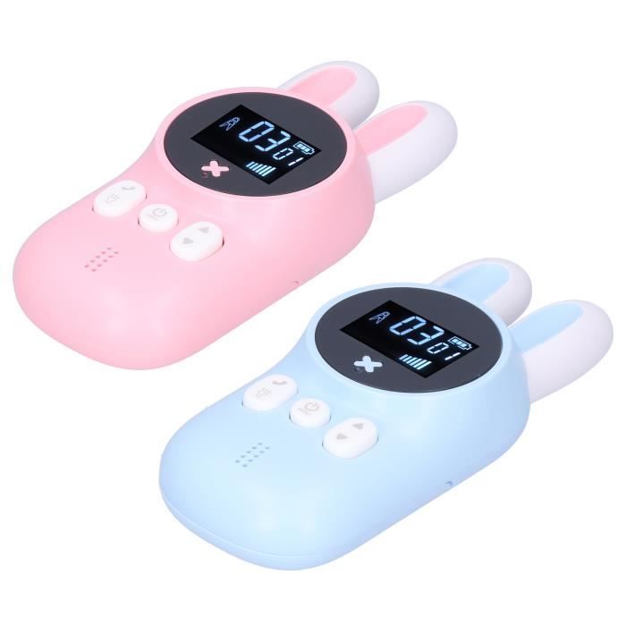 TUCHUNME Talkies-Walkies Enfants Rechargeables – 3 Km Portée, 8 Canaux, Écran LCD Rétroéclairé, Lampe Torche, Jouet Idéal Anniversaire 6-12 Ans