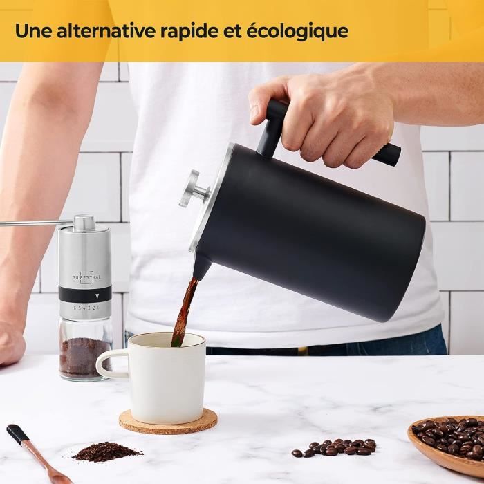 Cafetière isotherme Moulinex noir inox1L - Cafetières filtre