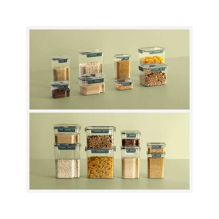 Boite De Conservation Alimentaire Boîte Conservation 5L BELLE VOUS - Rangement Cuisine Hermétique Avec Doseur Conservation Céréales