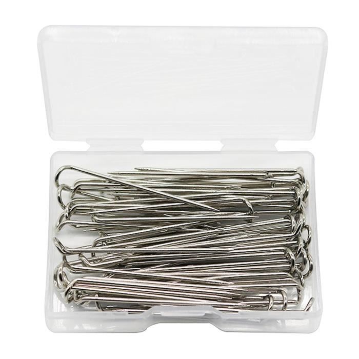 Épingles à Coudre Droites Acier Inoxydable - Lot De 1000 - 0,6 Mm X 30 Mm - Avec Boîte Rangement