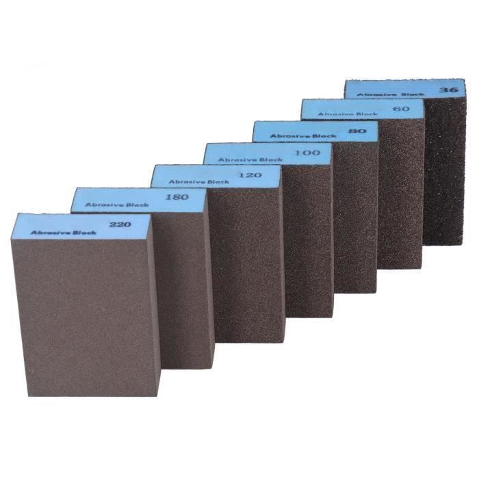 Éponge De Ponçage Sourcing Map - Grain 800-1000 - 137x111 Mm - Pour Bois, Peinture, Métal - Bleu