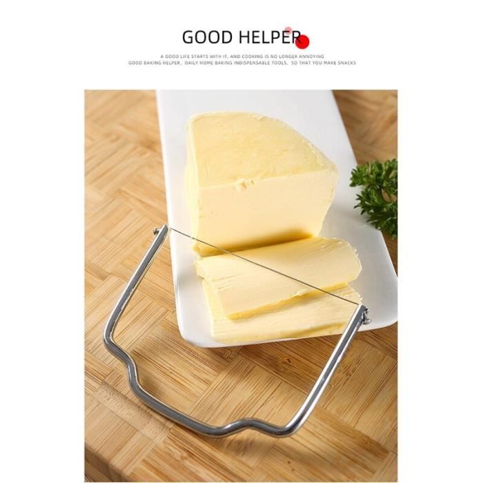 Acheter Coupe-beurre en acier inoxydable avec couvercle, récipient à beurre,  boîte à beurre, coupe facile, deux bâtonnets de 113,4 g, comptoir à beurre,  caisse à beurre réfrigérée