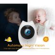 CAMPARK Babyphone avec 2 Caméras - moniteur4.3"LCD - Contrôle température - Vision nocturne - Vidéo Sans Fil Multifonctions-2