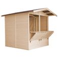 Kiosque en bois 4 m2 - TIMBELA M149 - Construction en panneaux - Pin/épicéa - Ep. 17 mm-2