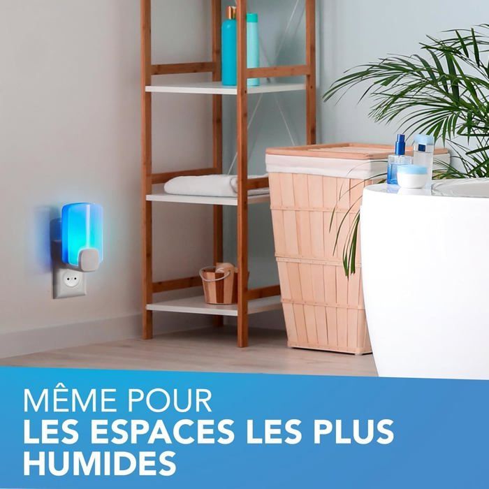 Piège Anti-mouches LED Raid Essentials - Sans Insecticide, Avec Plaque Adhésive, Usage Intérieur