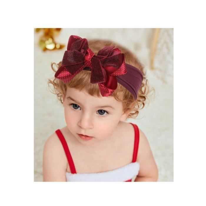Bandeau élastique Avec Fleur Pour Bébé Fille - Accessoire Cheveux Mariage Fête - Taille Unique