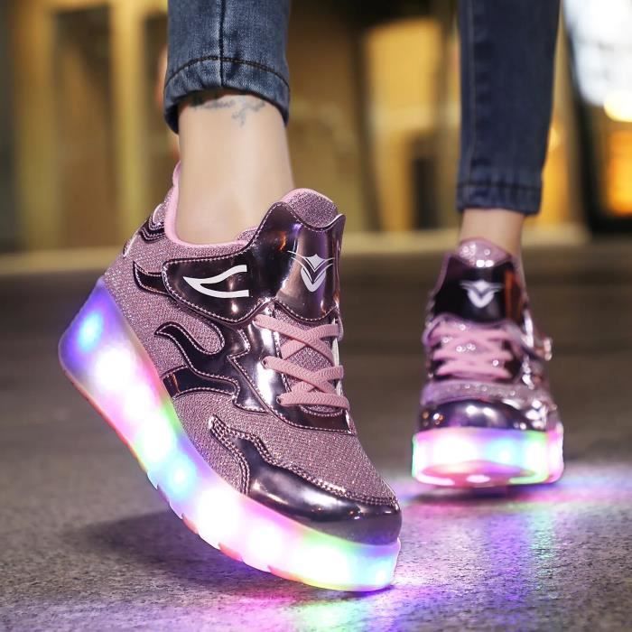 Chaussures à best sale 2 roulettes