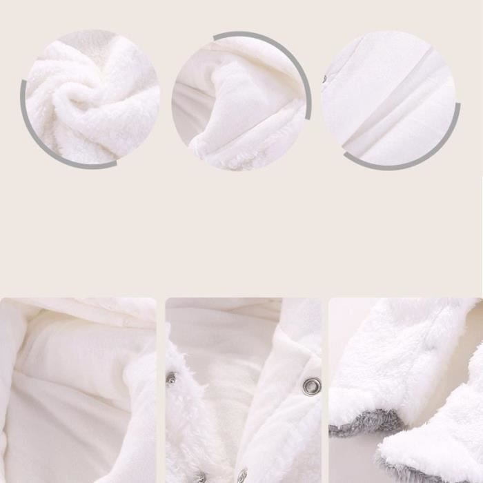 Combinaison Bebe 2025 Combinaison Bebe Garcon/Fille Manteau D'Hiver Polaire Combinaison Hiver Combinaison De Neige Bebe Fille Manteau Barboteuse Enfant Fourrure Combinaison Printemps Automne Body