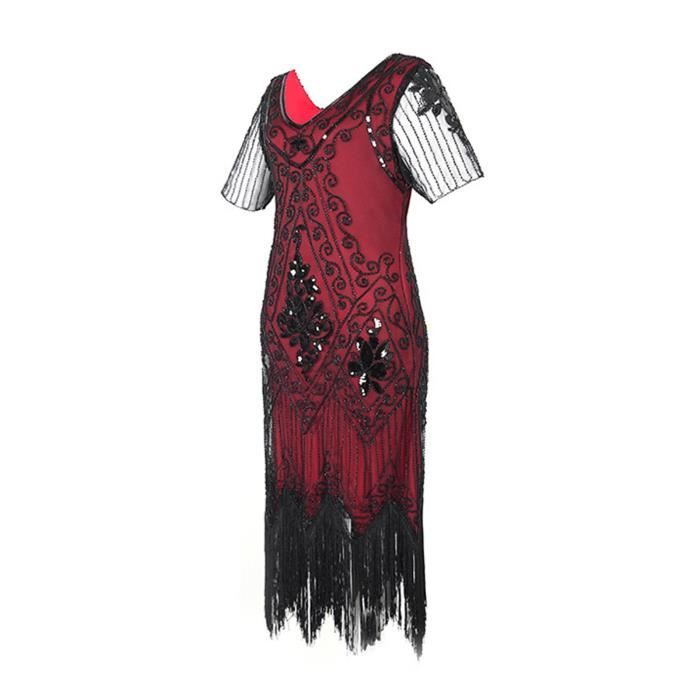 OS Grande taille Vintage des ann es 1920 Flapper Tassel Great