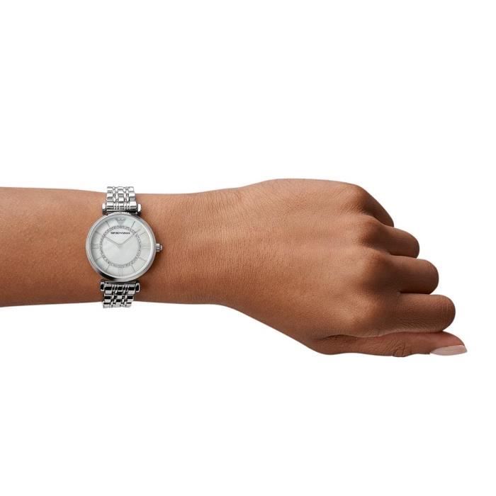 Emporio Armani Femme Mode Chronographe Quartz Cadeau AR1908 Gris