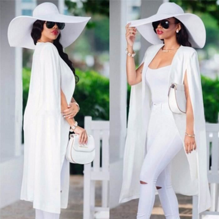 Veste longue on sale blanche femme