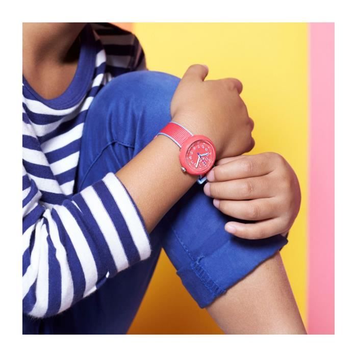 FLIK FLAK OROLOGIO POWER TIME COLOR BLAST RED FPNP045 Achat vente montre Mixte Adulte Cdiscount
