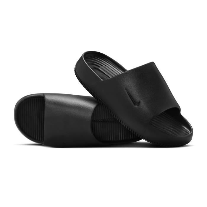 Sandale Nike W NIKE CALM SLIDE DX4816 001 Noir A elastique Adulte Plastique Mixte Basse Noir Cdiscount Chaussures