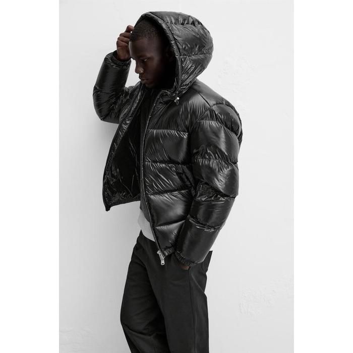Doudoune Homme Hiver Chaude à Capuche - Mi-longue, Rembourrée, Polyester, Neuve Avec étiquettes, Taille Régulière