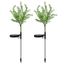 2pcs Lampe Solaire Exterieur De Jardin Sur Pied Borne Solaire
