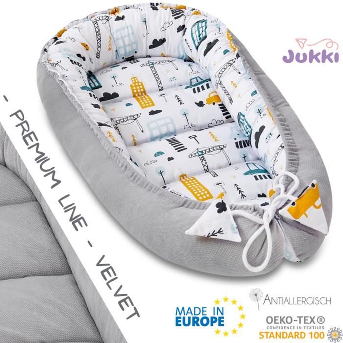 Jukki Reducteur De Lit Bebe Cocon De Sommeil Pour Nouveau Ne Nourrisson Baby Nest Coussin De Voyage Portable Ville Magique Cdiscount Puericulture Eveil Bebe