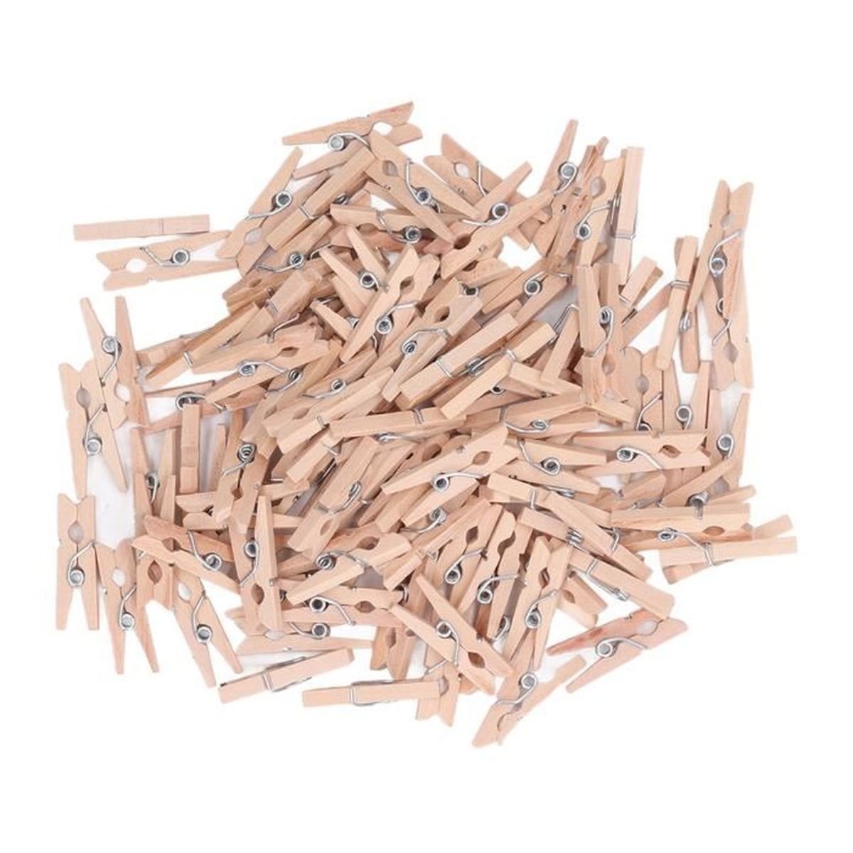 YUI100 pièces épingles à linge en bois Mini pinces à linge de fabrication exquise pour