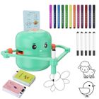 TTLIFE Robot Dessinateur Enfant Rechargeable Robot Dessin avec 100 Cartes et 17 Stylos–Jouet Éducatif Interactif pour Garçons et Filles