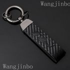 ALLOYSEED Cuir véritable fibre de carbone - porte - clés de remplacement pour VOLKSWAGEN Rline Noir