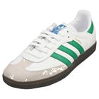 Baskets - adidas - SAMBA OG - Homme - Blanc Vert - Cuir et Synthetique - Lacets - 43 1-3 EU